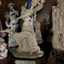 English Lady With Dog