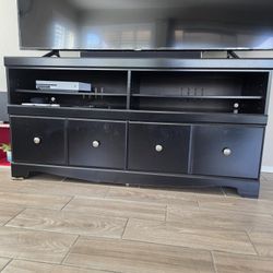 Large TV Stand With Shelves And Drwaer By Ashley