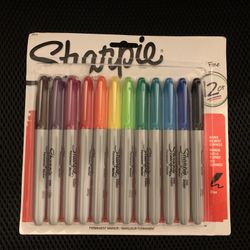 New Fine Point 12 Count Muli Color Pack Sharpie Markers  Cash only  