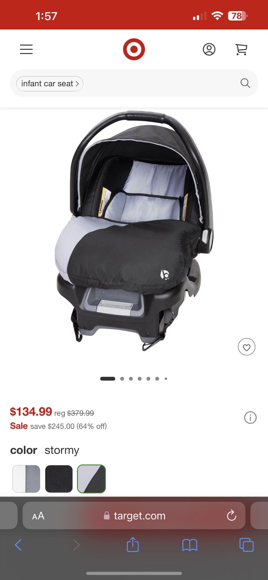 Baby Trend Ally Infant Car Seat