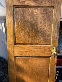 Oak Doors Solid Very Well Made 8 Ft Tall 