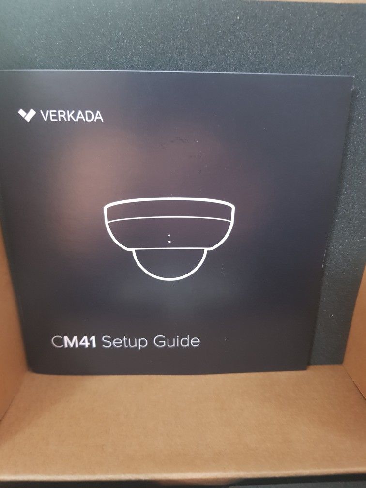 Servilace Cameras Verkada CM41 Setup