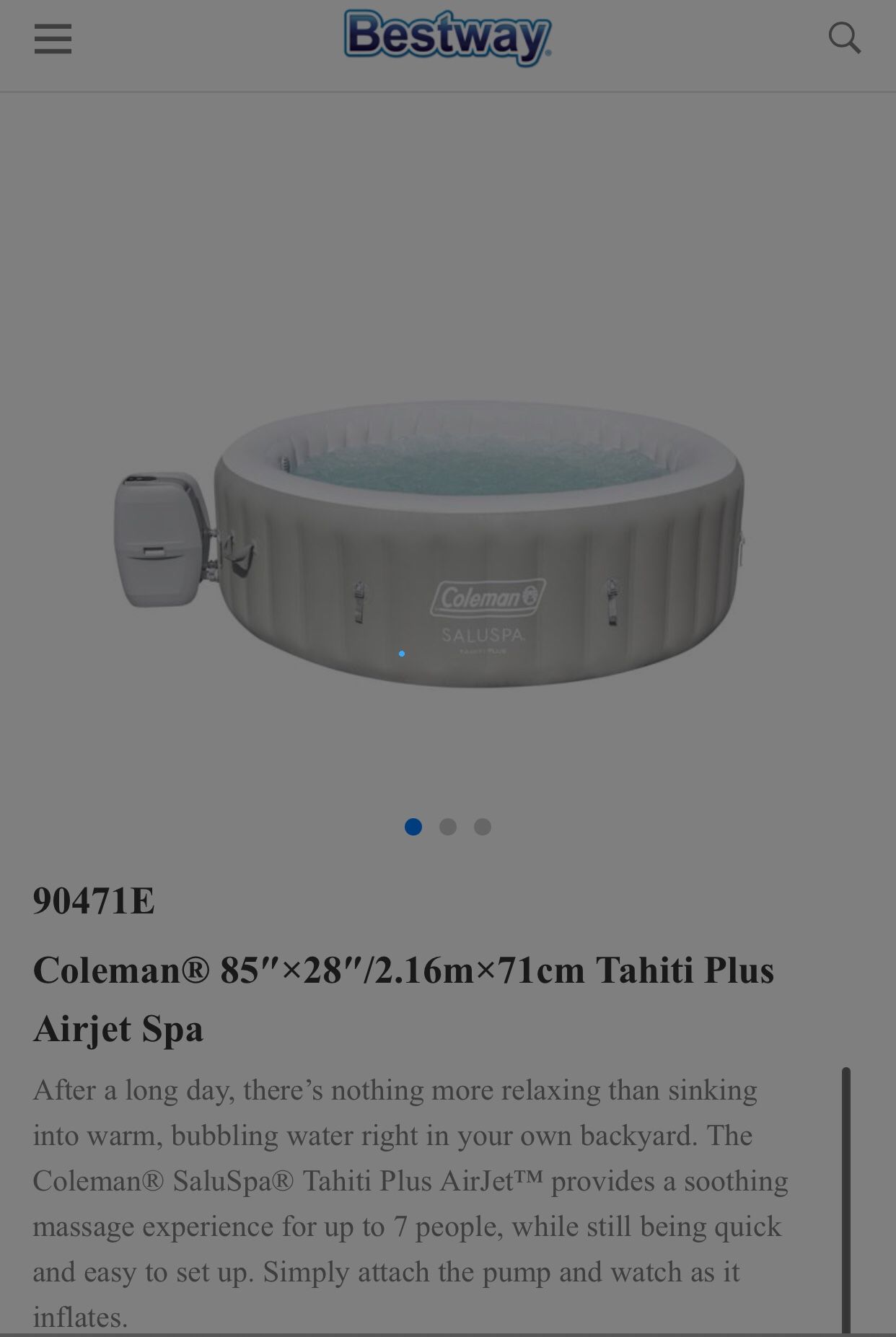 Coleman Tahiti Plus One Spa