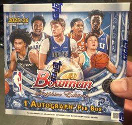 2025-26 Topps Bowman Sapphire Hobby Box