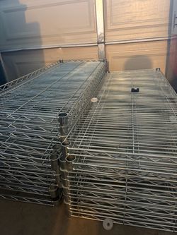 Chrome Wire Shelving Shelves Set