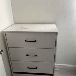 White Used Dresser