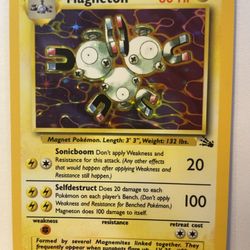Pokémon - Magneton Fossil Holo