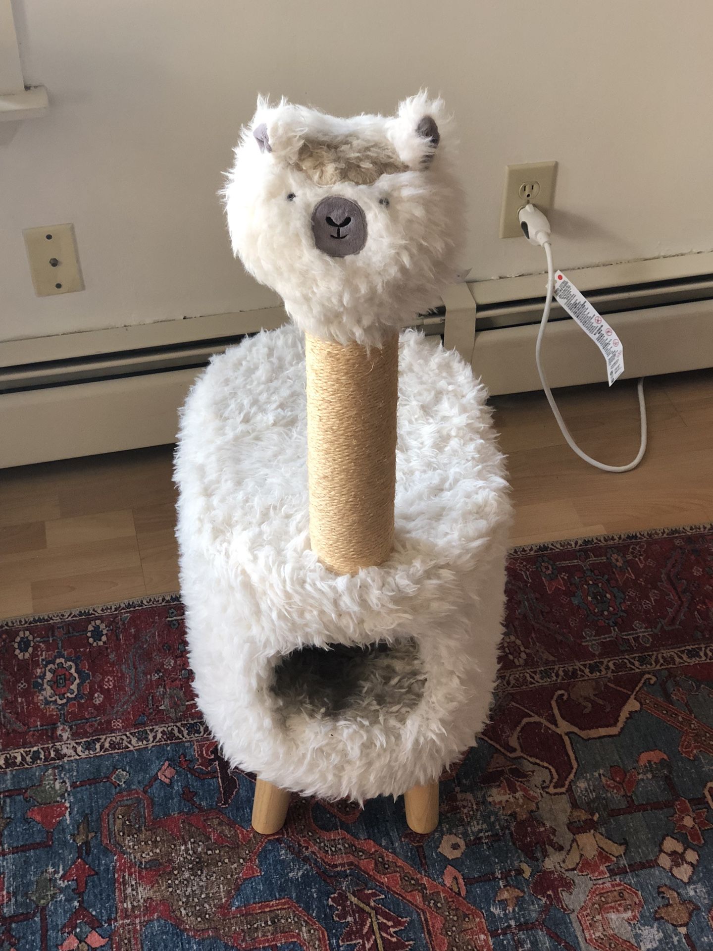 Llama Cat Tree With Scratch Post