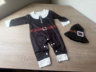Baby Pilgrim Halloween Costume with Hat