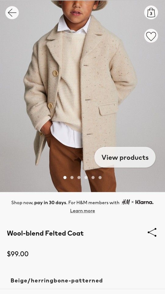Baby Boy Wool Coat