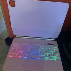 New 12” IPad Pro / iPad Air Keyboard Case. Pink 