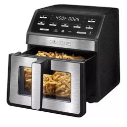 Brand New Gourmia 7.6 L (8 Qt.) Digital Air Fryer with Touchscreen Controls and Pre-Set Cooking Functions