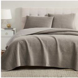 Brooklyn Loom 3piece Velvet Coverlet Set Queen 
