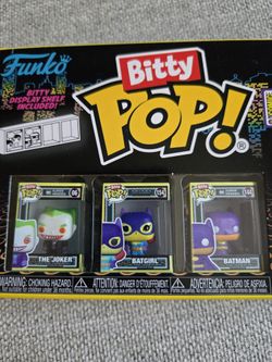 Funko Pop! Vinyl: SDCC Exclusive 2023 Funko Bitty Blacklight 4pk Batman Animated