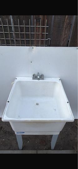 Utility Laundry Sink with Faucet