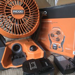 18V Cordless Jobsite Fan Kit with 4.0 Ah Battery and Charger