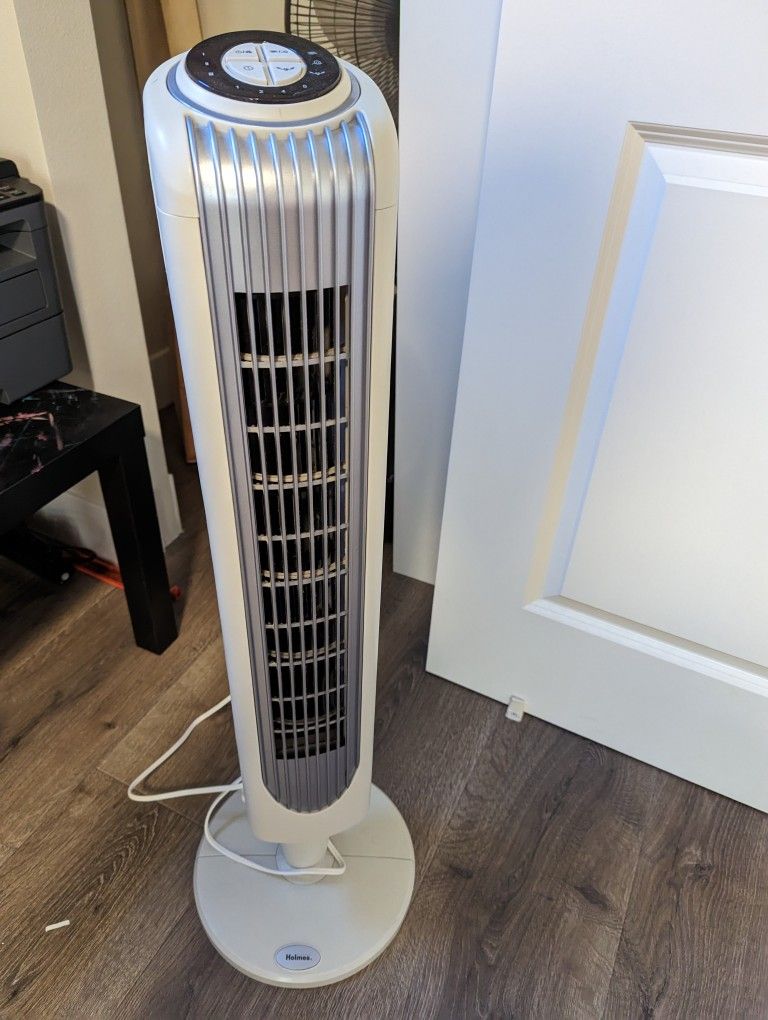 Holmes oscillating tower fan with remote