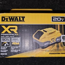 Dewalt 20V XR Powerstack 8ah BATTERY 