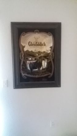Vintage Glenfiddich mirror