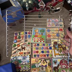 Kids Wood Puzzles With Stand