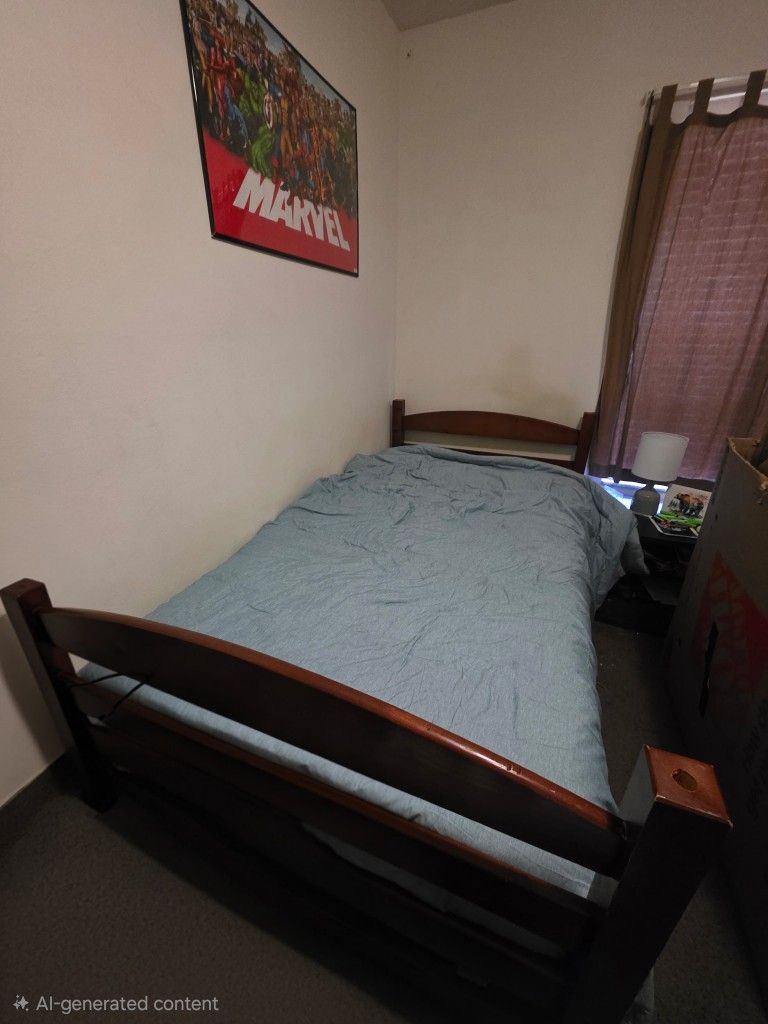 2 Twin Bunk Beds That Are Separated With Mattresses