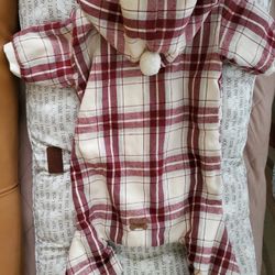 NEW - Koolaburra by Ugg Red Sherpa Plaid Dog Coat / Size XL