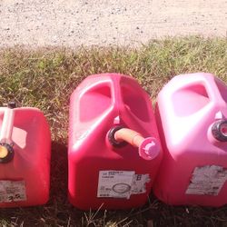 Three Gas Cans 