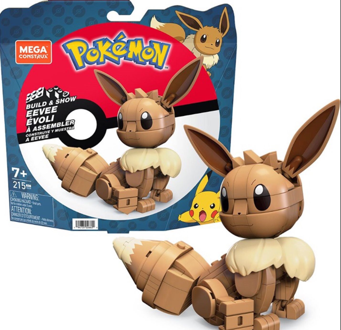 Mega Pokémon Building Toys Set Build & Show We’ve With 215 Pieces