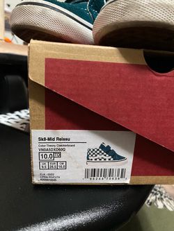 Vans Sk8-Mid Reissue Checkerboard Toddler Shoes – Size 10