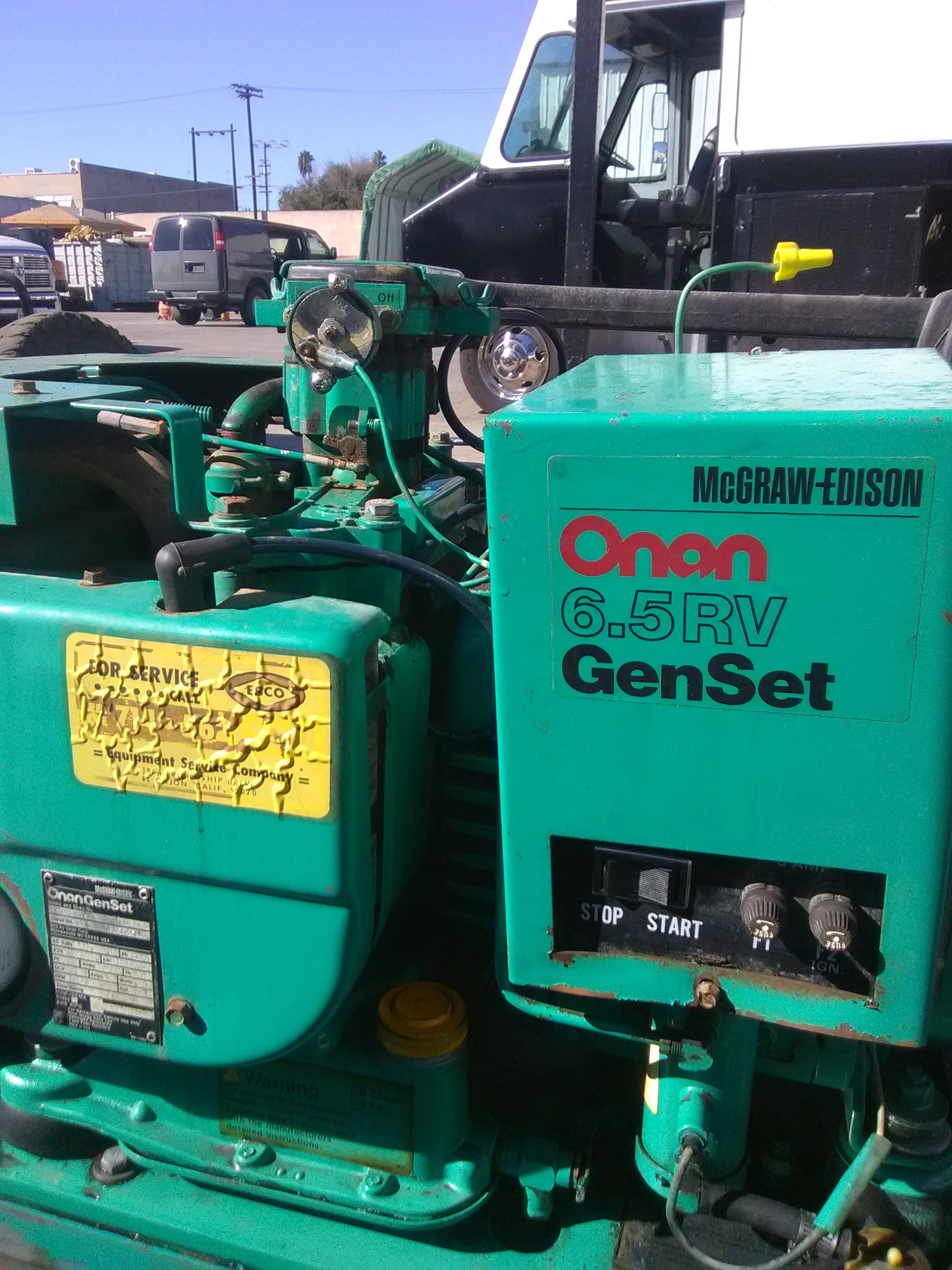 McGrawEdison Onan Gen Set RV Generator, Gas, 120/240V, , 52 OFF