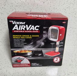 Firm On Price. Voom AirVac Portable Range Hood, 3 Speed Kitchen Exhaust Fan, Low Noise, LED Lights
