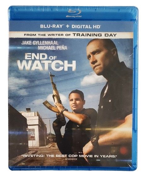 New End of Watch Blu-ray Rated R Action Crime Movie Sealed