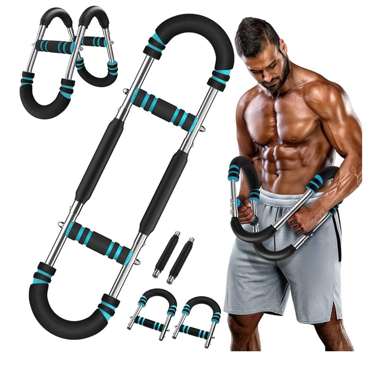 Twister Arm Trainer, Power Arm Trainer for Men, 60-100lb Chest Workout Equipment, Chest Trainer for Men, Shoulder Muscle Training, Fitness Equipment