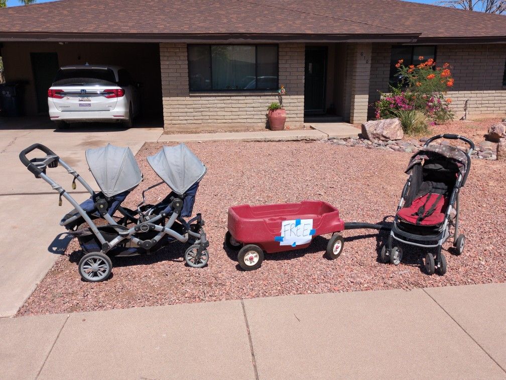 Curb Alert: Double Stroller, Single Stroller, Double Wagon