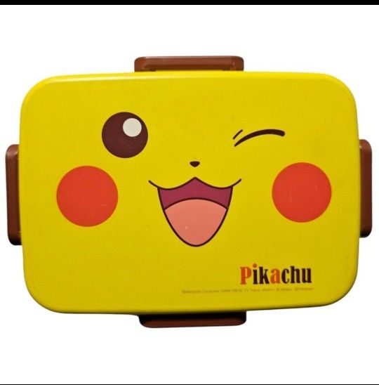 Pokemon Pikachu Bento Lunch Box 5.75" Dishwasher Pre Owned Nintendo Gamefreak