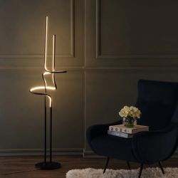 64" Sketch Minimalist Jonathan Y LED Floor Lamp
