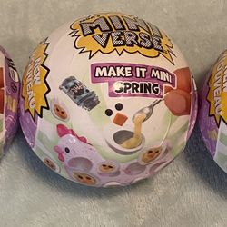 3 Brand New Springtime Mini Verse Balls