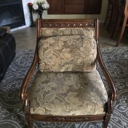 Two Wide Vintage Style Chairs