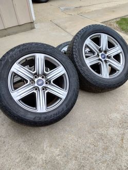RIMS WHEELS, 275/55/20 FORD F150 Tires 50%