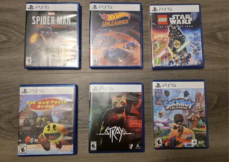 Like New PS5 Games - All with Original Cases!