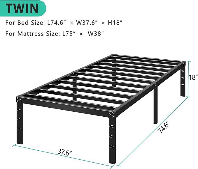 Metal Bed frame For Twin bed