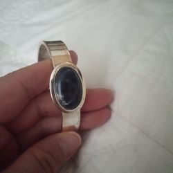 Black And Silver Woman's Bracelet 