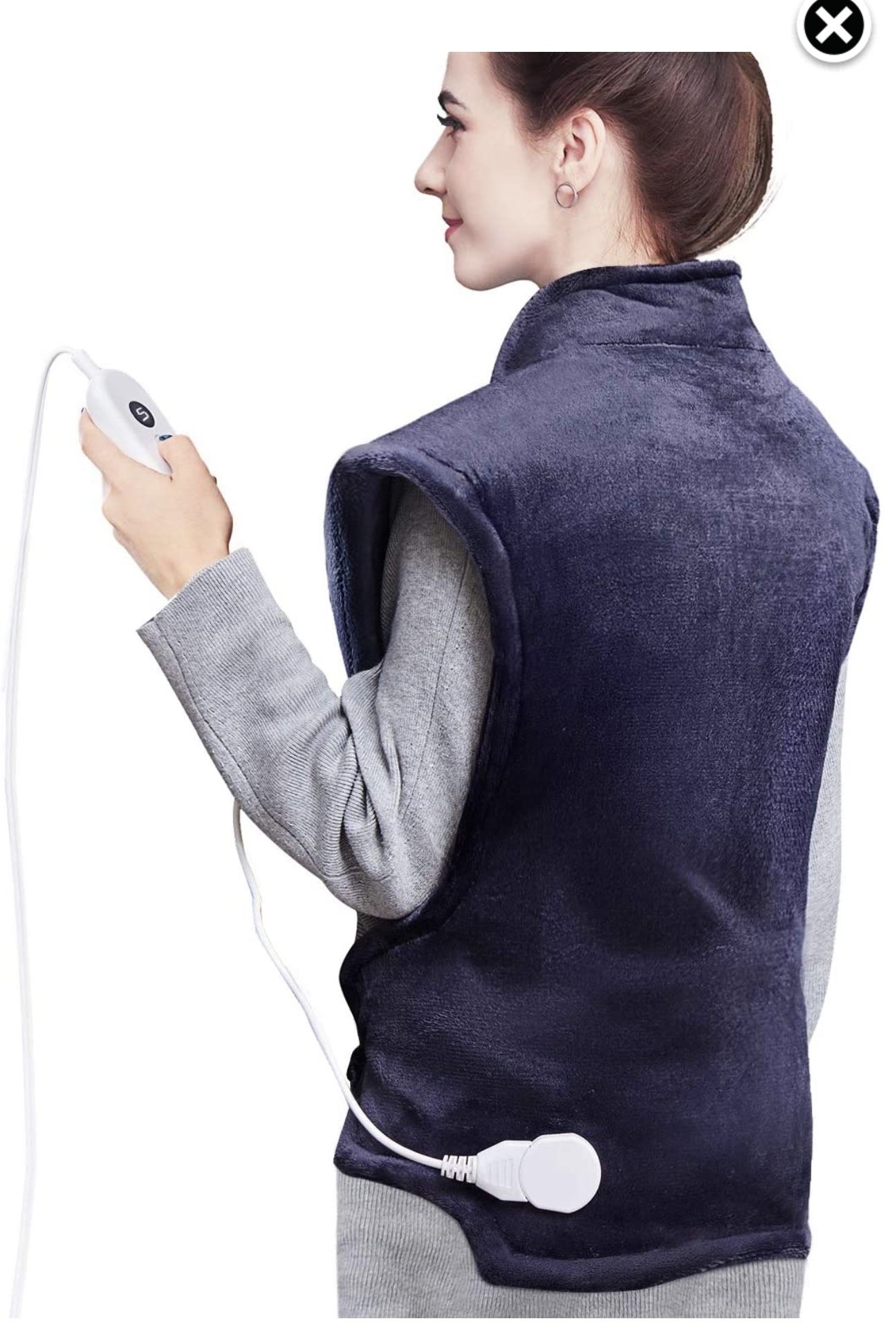 Homech HM-BD005 Heating Pad for Back Pain and Cramps, 35 x 27 Inch This is the heated wrap designed to simultaneously soothe sore muscles in the neck