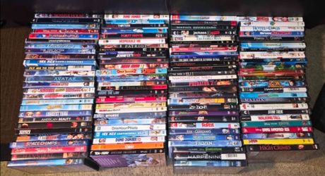 Huge DVD Movies & Family Films Lot (104 Titles - Disney, Sci-Fi, Comedy, Action)