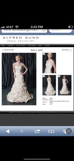 Alfred Sung Bridal Collections Wedding Dress