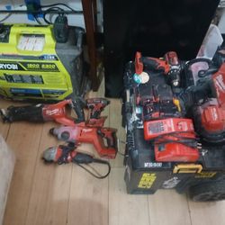 Ryobi Generator And Milwaukee Tools 