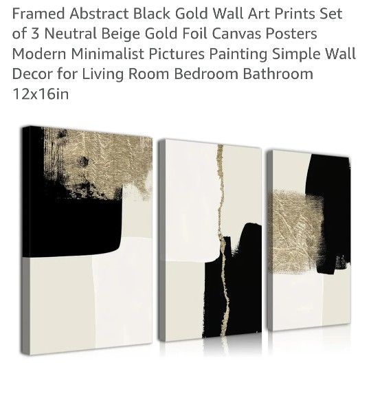 New Wrapped In Plastic & In Box. 3 Piece Canvas Photos. See ALL PHOTOS. Cash & Pickup Only