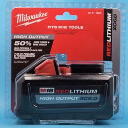 Milwaukee M18 18-Volt Lithium-Ion High Output Battery Pack 6.0Ah