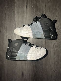 Size 6.5y / Womens 8 - Nike Air More Uptemo GS Black/Black Cool Grey White