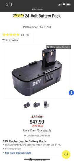 JEGS 24 Volt Battery Pack